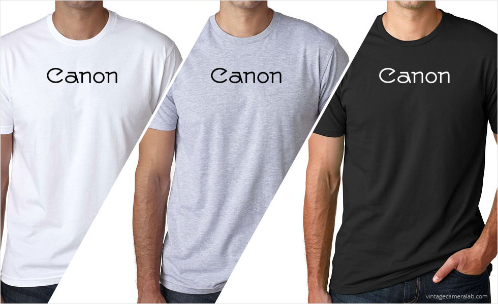 Canon vintage logo men's t-shirt at Vintage Camera Lab