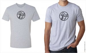 Fujifilm / Fuji vintage logo men's grey t-shirt at Vintage Camera Lab