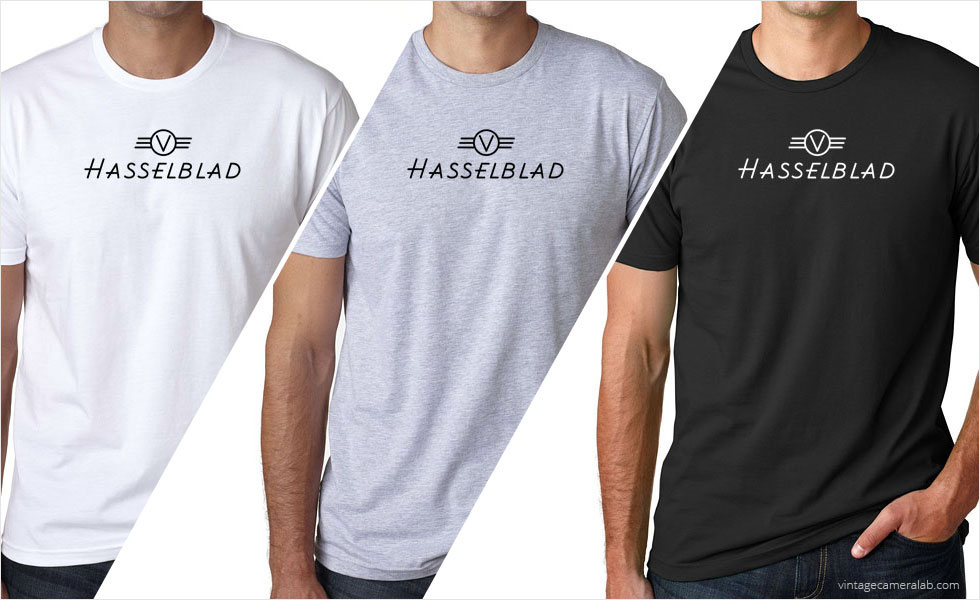 Hasselblad vintage logo men's t-shirt at Vintage Camera Lab