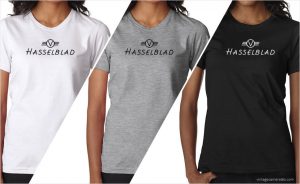 Hasselblad vintage logo women's t-shirt at Vintage Camera Lab