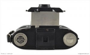 Agfa PD16 Clipper (top view, lens extended)