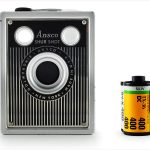 Ansco Shur-Shot (with 35mm cassette for scale)