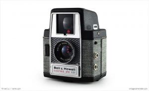 Bell & Howell Electric Eye 127 (three-quarter view)