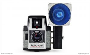 Bell & Howell Electric Eye 127 (with external flash unit)