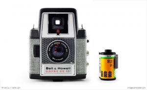 Bell & Howell Electric Eye 127 (with 35mm cassette for scale)