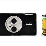 Kodak EasyShare V570 (with 35mm cassette for scale)