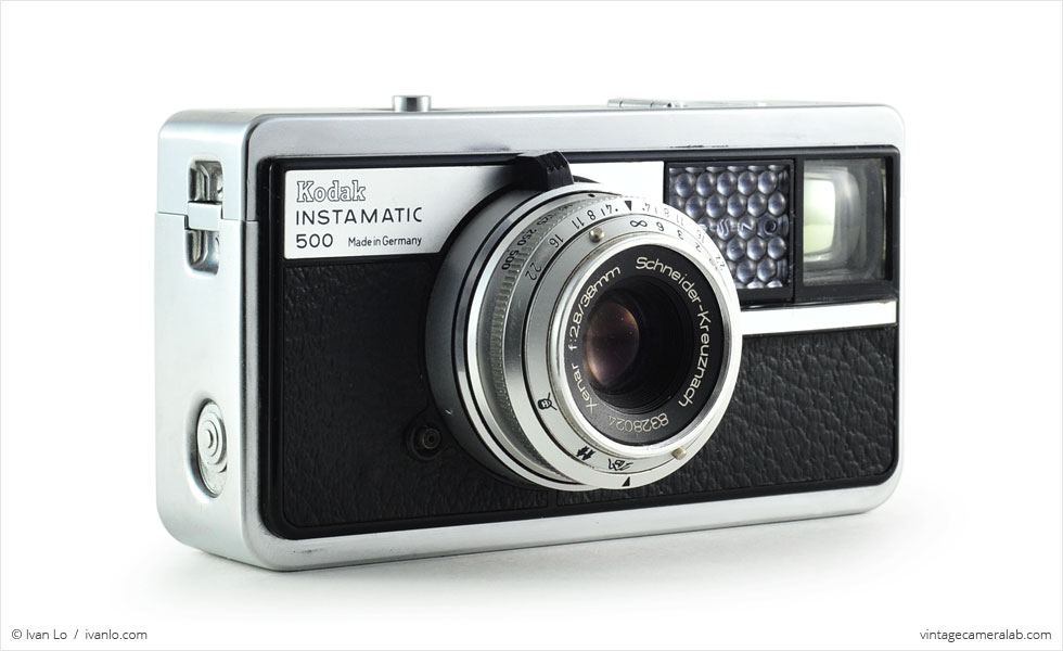 Kodak Instamatic 500 (three quarters, lens extended)