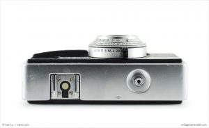 Kodak Instamatic 500 (top view, lens retracted)