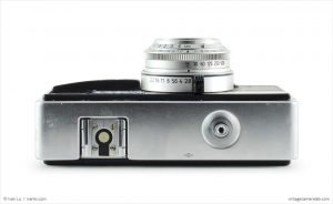 Kodak Instamatic 500 (top view, lens extended)