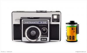 Kodak Instamatic X-35 (with 35mm cassette for scale)