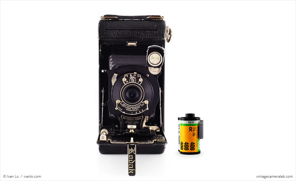No.1 Pocket Kodak (with 35mm cassette for scale)