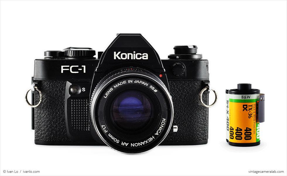 Konica FC-1 (with 35mm cassette for scale)