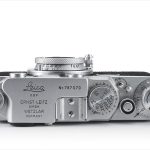 Leica IIf (top view, with Leitz Elmar 50mm f/3.5 collapsed)
