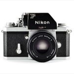 Nikon F (front view, with Nikkor 50mm f/1.8 lens)