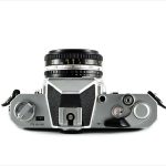 Nikon Nikkormat FT3 (top view, with Nikkor 50mm f/1.8 lens)