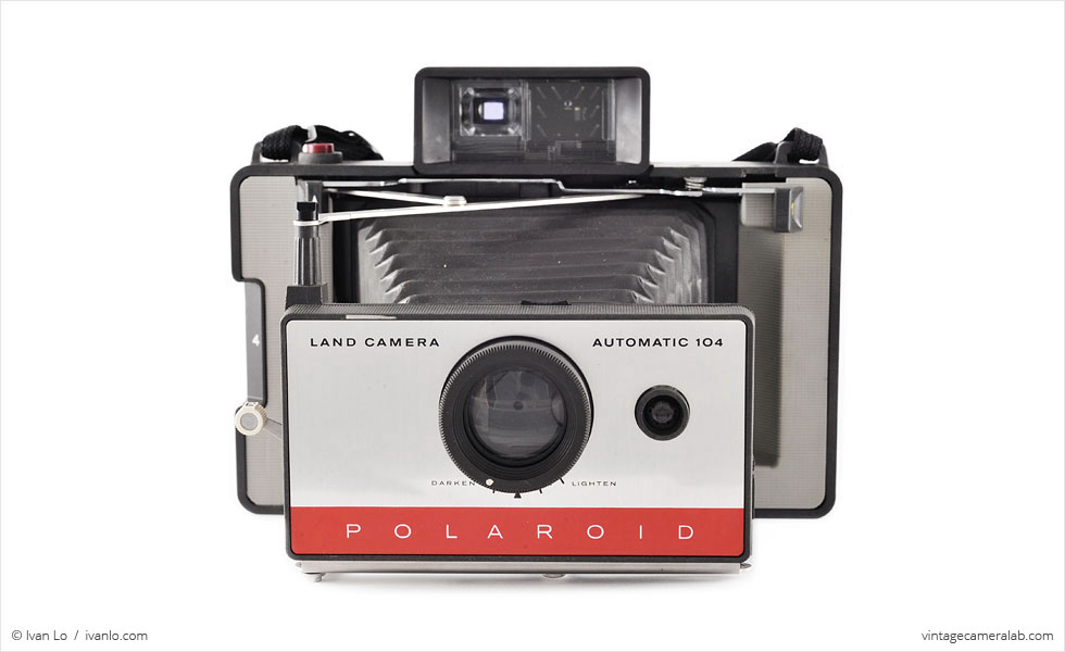 Polaroid Land Model 104 (front view, open)