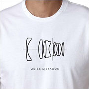 Zeiss Distagon Lens Diagram T-Shirt at Vintage Camera Lab