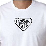 Buy a vintage Rollei logo T-Shirt on Vintage Camera Lab