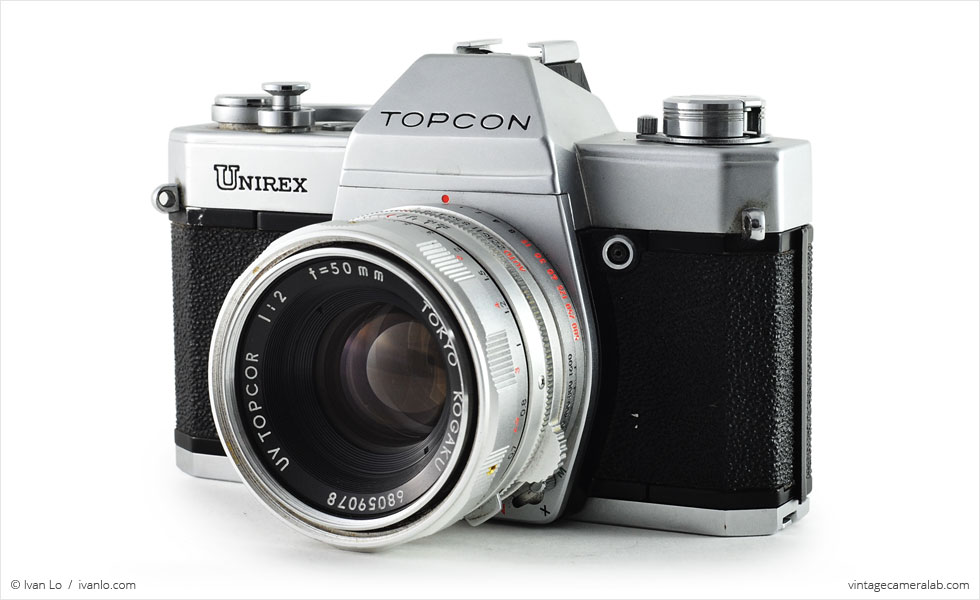 Topcon Unirex (three quarters with UV Topcor 50mm f/2)