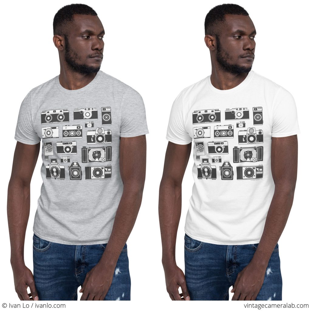 Vintage Cameras Illustration T-Shirt (2 of 2) – Vintage Camera Lab