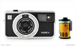 Yashica EZ-Matic Electronic (with 35mm cassette for scale)